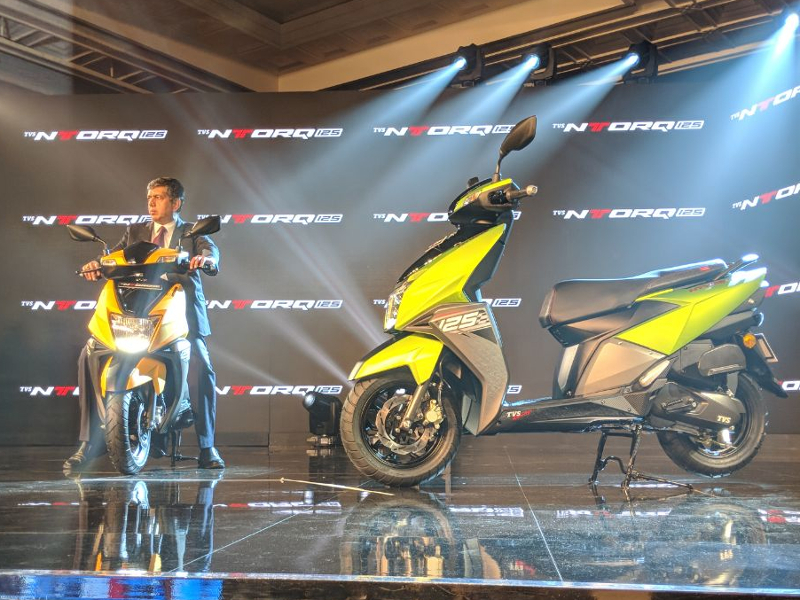 Tvs Entorq 125 New Tvs Ntorq 125 Scooter Launched At Rs 58 750