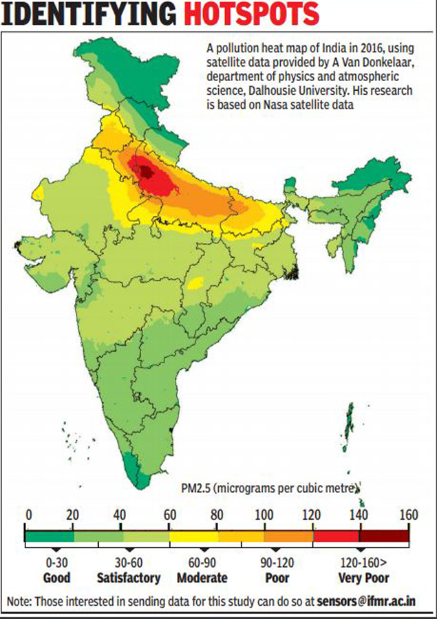 air pollution map of india Pollution Study To Understand Its Dynamics Data From Your air pollution map of india