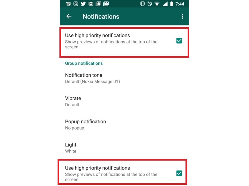 Whatsapp Whatsapp Gets High Priority Notification Feature