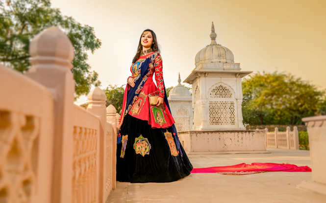 frock suit and lehenga