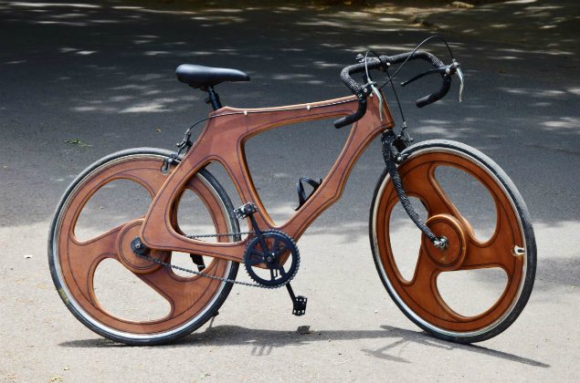 wooden bicycle