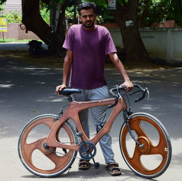 making a wooden bike