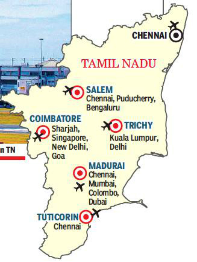 madurai airport location map Tamil Nadu Cruises To New Heights With Expansion Of Airports madurai airport location map