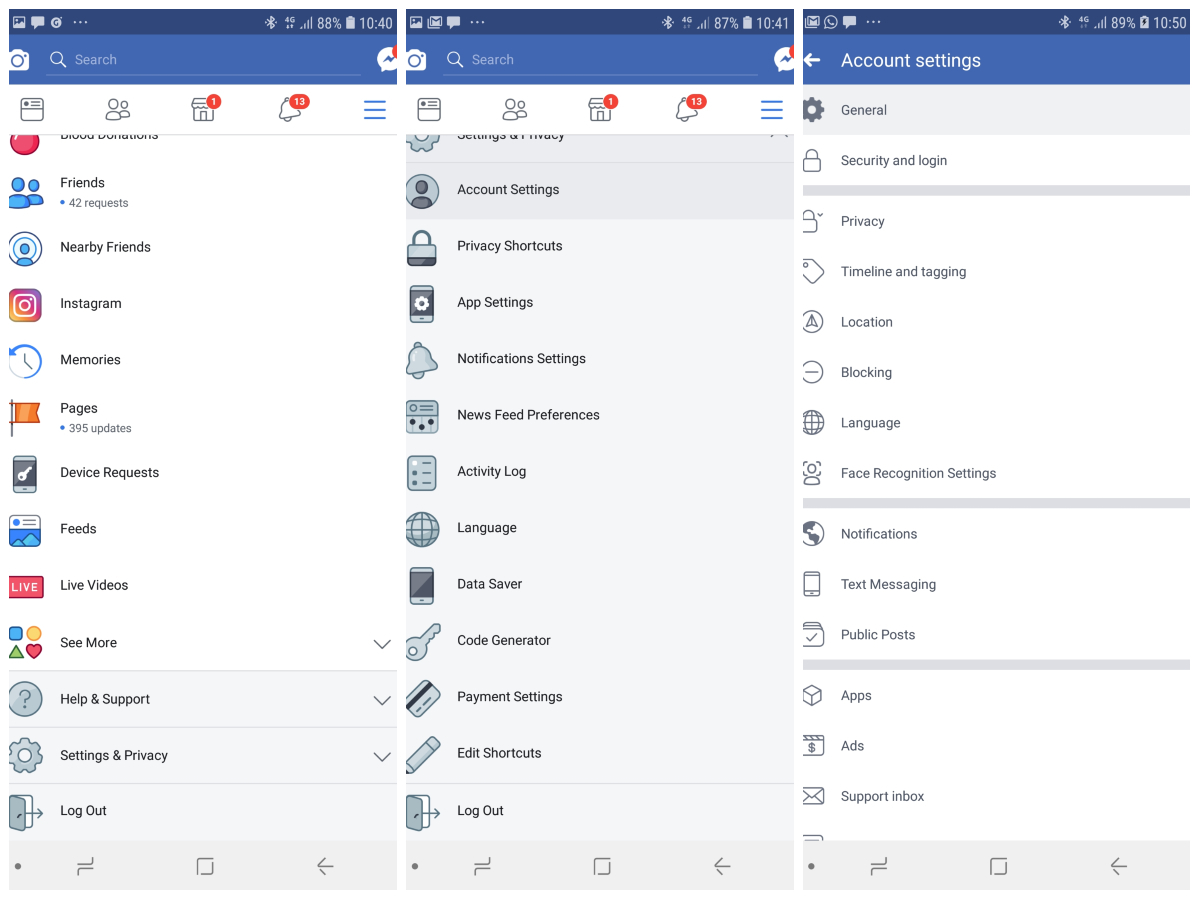 How To Change Your Name On Facebook Gadgets Now - 5 you will see your personal details on the screen including your name email id phone number and manage account option and you can manage all your