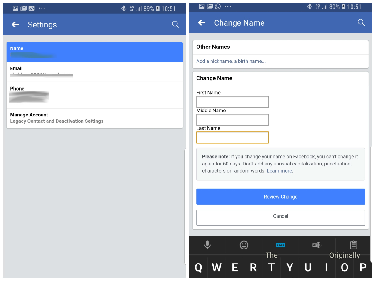 How To Change Your Name On Facebook Gadgets Now - changing your name on facebook is an easy process through the facebook app if you face any trouble while doing so you must contact the facebook customer