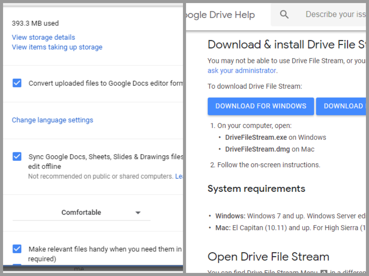 google drive for mac not working