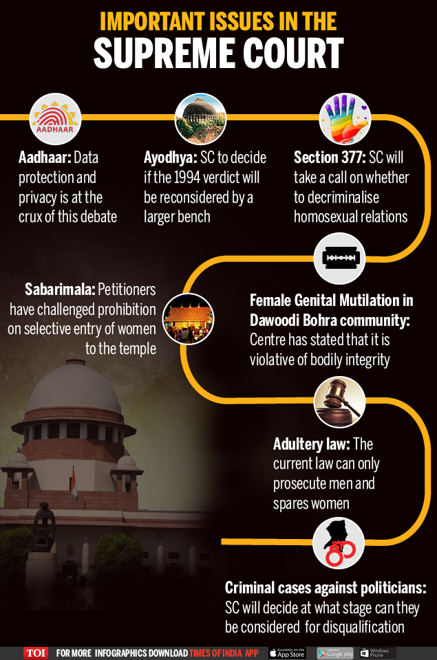 Important issues in the Supreme Court-Infographic-TOI