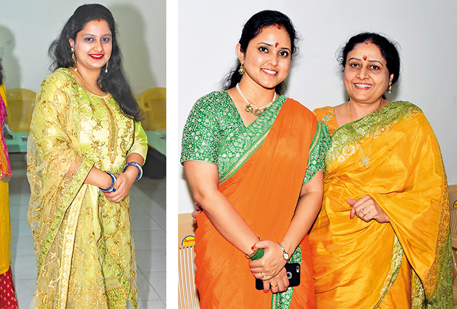 (L) Akshara Gulati (R) Charu Seth and Sangeeta Seth (BCCL/ Farhan Ahmad Siddiqui) (L) Akshara Gulati (R) Charu Seth and Sangeeta Seth (BCCL/ Farhan Ahmad Siddiqui)