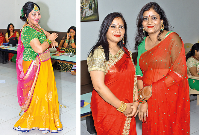 (L) Meetu Khanna (R) Sarita and Pooja Yadav (BCCL/ Farhan Ahmad Siddiqui) (L) Meetu Khanna (R) Sarita and Pooja Yadav (BCCL/ Farhan Ahmad Siddiqui)
