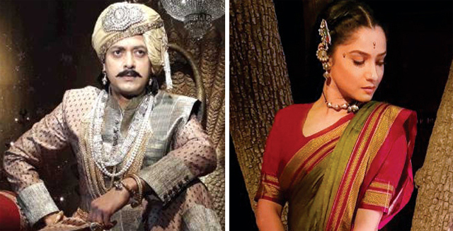 Jisshu Sengupta in the film; Ankita Lokhande as Jhalkaribai