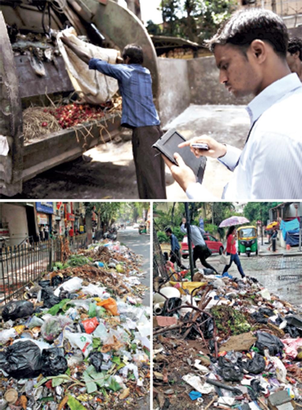 BBMP encourages Bengalureans to report common problems such as garbage, poor roads, tree-felling etc through the Sahaaya citizen-centric service interface