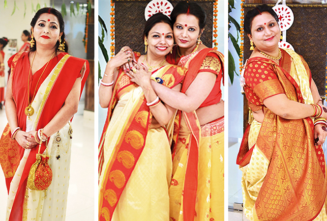 (L) Shalini (C) Vandana and Vartika (R) Yesha (BCCL/ Pankaj Singh) (L) Shalini (C) Vandana and Vartika (R) Yesha (BCCL/ Pankaj Singh)