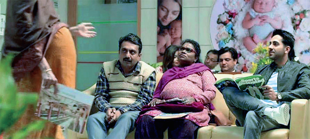 Ayushmann Khurana in a still from Badhaai Ho