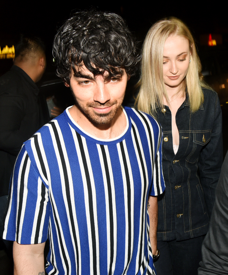  Sophie Turner and Joe Jonas at the dinner of Priyanka Chopra and Nick Jonas 