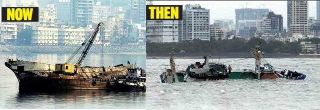 The vessel photographed hours after it capsized on May 25 The vessel photographed hours after it capsized on May 25