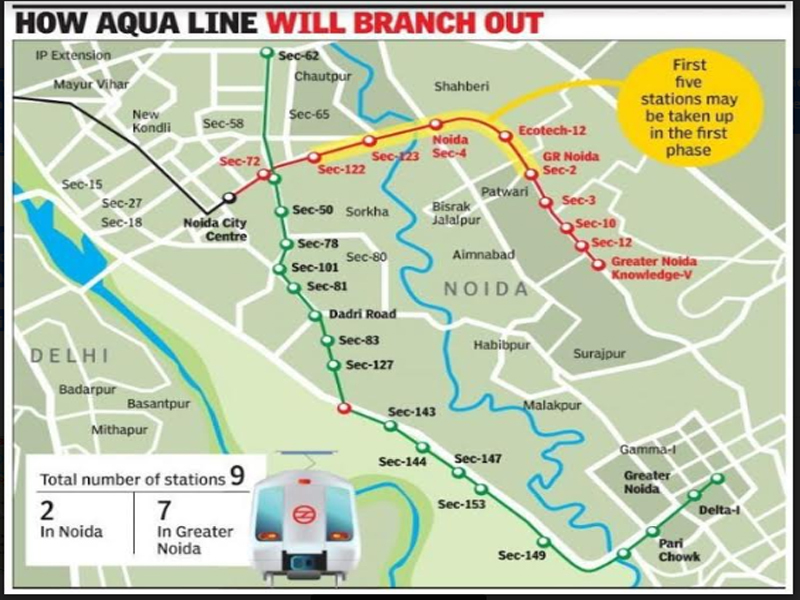 Noida Industrial Development Authority Noida Extension To Get Metro   Master 