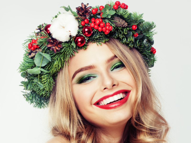 Christmas make-up tips