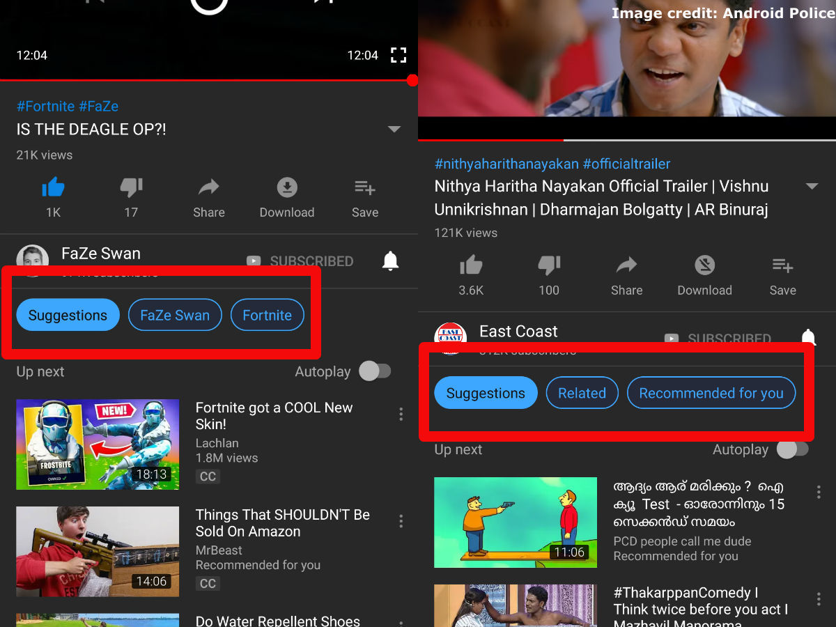 Youtube Suggested Videos Filter Youtube May Soon Let You Filter - although this might be a small task it aims to make you see !   the next best video quickly and easily for now once the video ends it s!   hows recommended