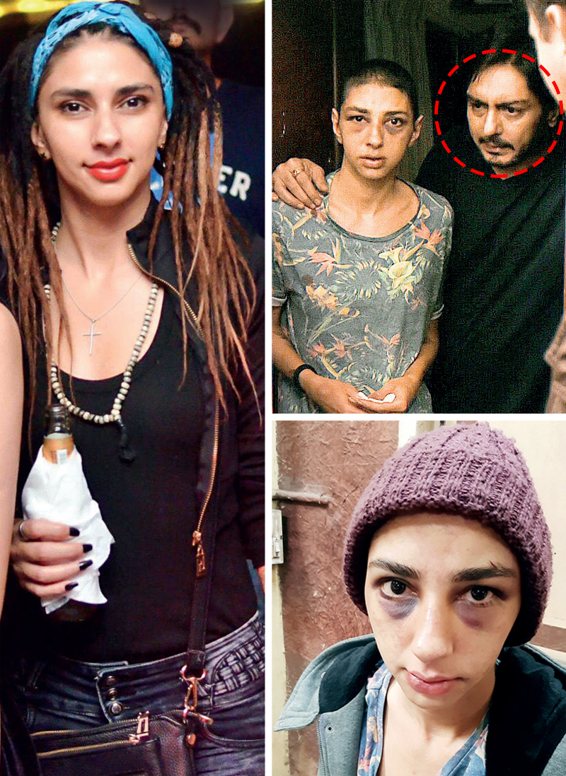 Iranian national Parvin Ghelichi arrived in Pune from Tehran in May. Her boyfriend Dhanraj Morarji (circled) told the police she was his wife, even as a visibly battered Ghelichi looked on