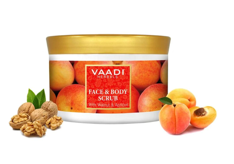 Vaadi Herbals Face And Body Scrub With Walnut And Apricot