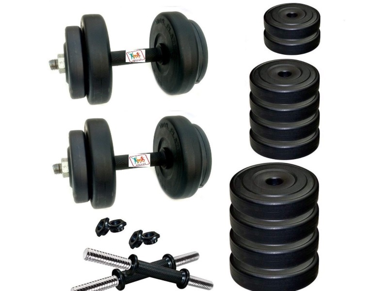 BodyFit Adjustable Dumbbells Set Combo- For both beginners and intermediates