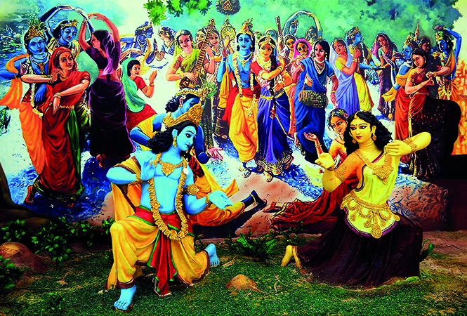 Krishna’s raasleela depicted on canvas (BCCL/ Pankaj Singh) Krishna’s raasleela depicted on canvas (BCCL/ Pankaj Singh)