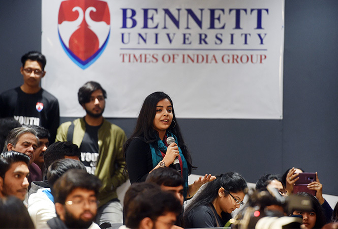 BU students interacting with Sadhguru students