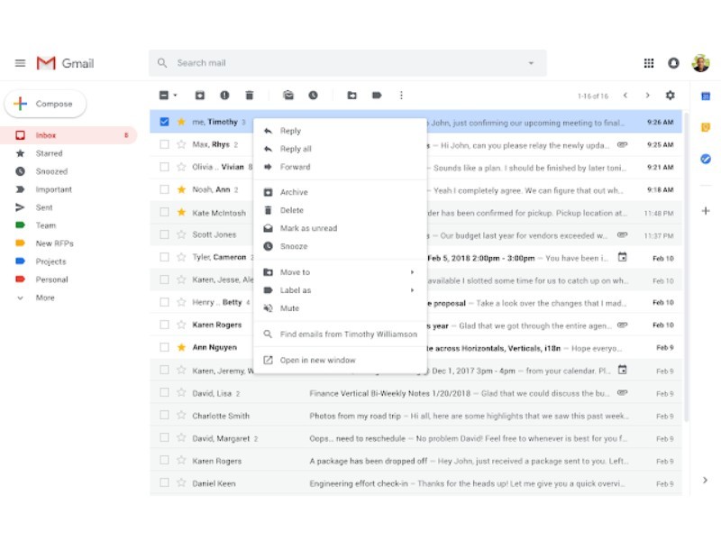 Gmail Right Click Feature: Google adds new options to Gmail ... - 
