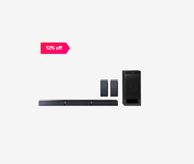 12% off on Sony HTRT3 5.1 ch Sound Bar with Subwoofer (Black)