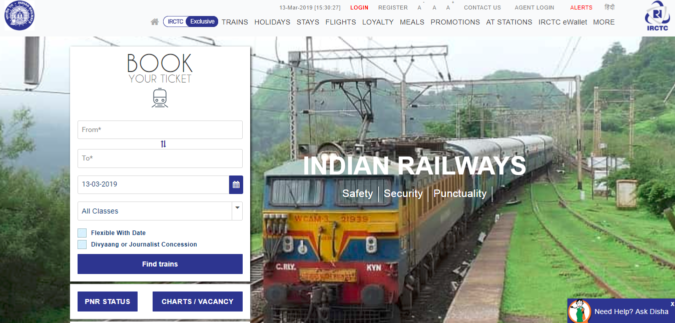 View Railway Chart Online