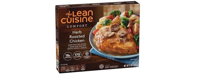 Lean Cuisine Comfort herb roasted chicken.