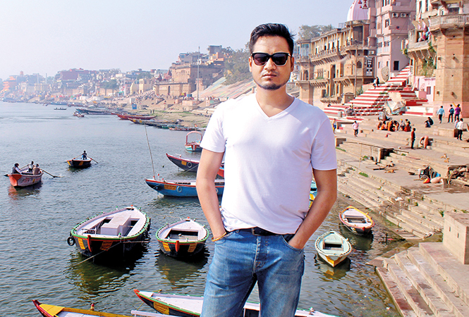 Vipin Patwa At Assi Ghat in Varanasi (BCCL/ Arvind Kumar) Vipin Patwa At Assi Ghat in Varanasi (BCCL/ Arvind Kumar)