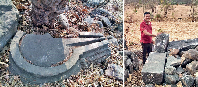 Some of these tombs are in the form of a Shivling, while others have a vertical structure. Given their shapes, locals from the respective villages have been worshipping them, thinking it was a local deity Some of these tombs are in the form of a Shivling, while others have a vertical structure. Given their shapes, locals from the respective villages have been worshipping them, thinking it was a local deity