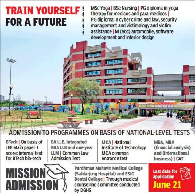 Nine New Vocational Courses You Can Choose From At Ip University Delhi News Times Of India