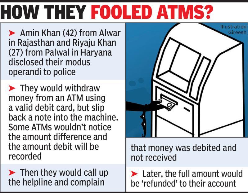 Withdraw cash from an ATM, slip in a note, get a refund