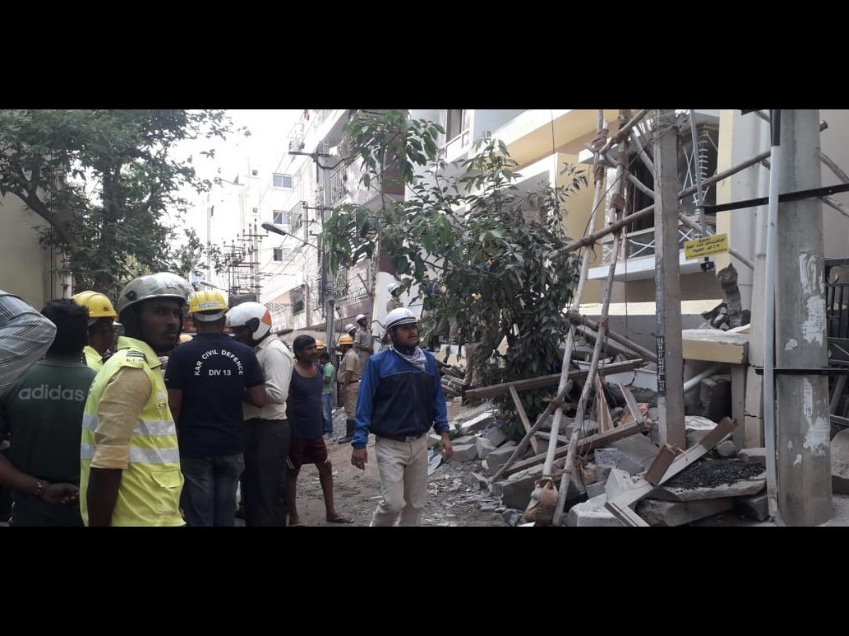 Bengaluru Building Collapse: Three-storeyed under construction building ...