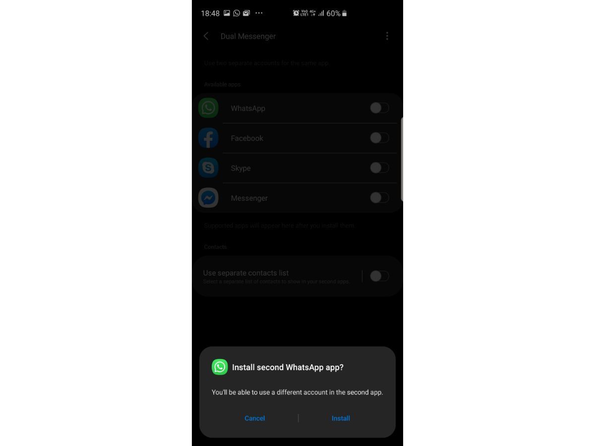 mobile phone WhatsApp location OnePlus 7