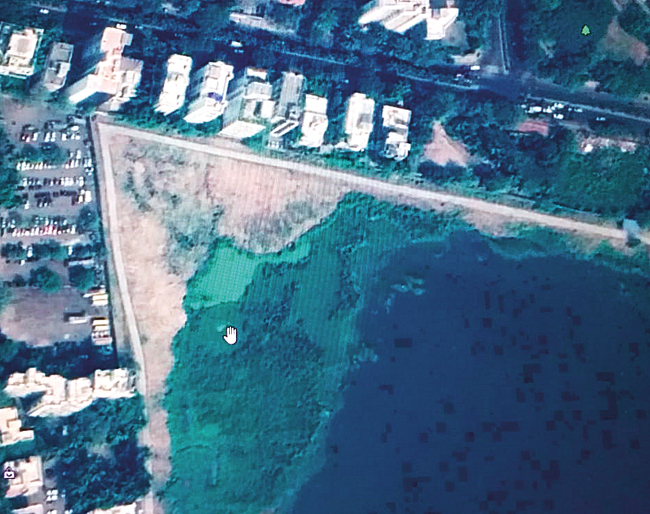 Truckloads of debris have been unceremoniously dumped in the “green zone” on Juhu airport land.