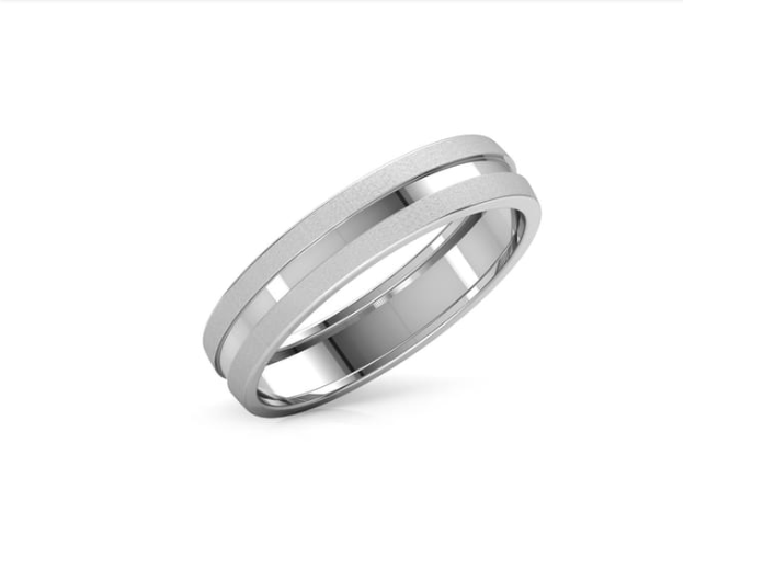 Shop Eric Platinum Ring for Him Online | CaratLane US