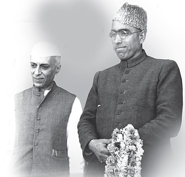 Jawaharlal Nehru with Sheikh Abdullah