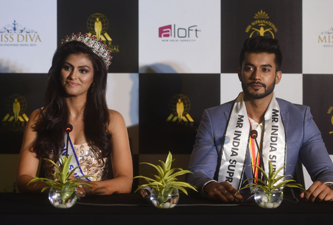 Miss Diva Supranational 2019 Shefali Sood and Mr India Supranational 2019 Varun Verma interacted with the media on Monday afternoon