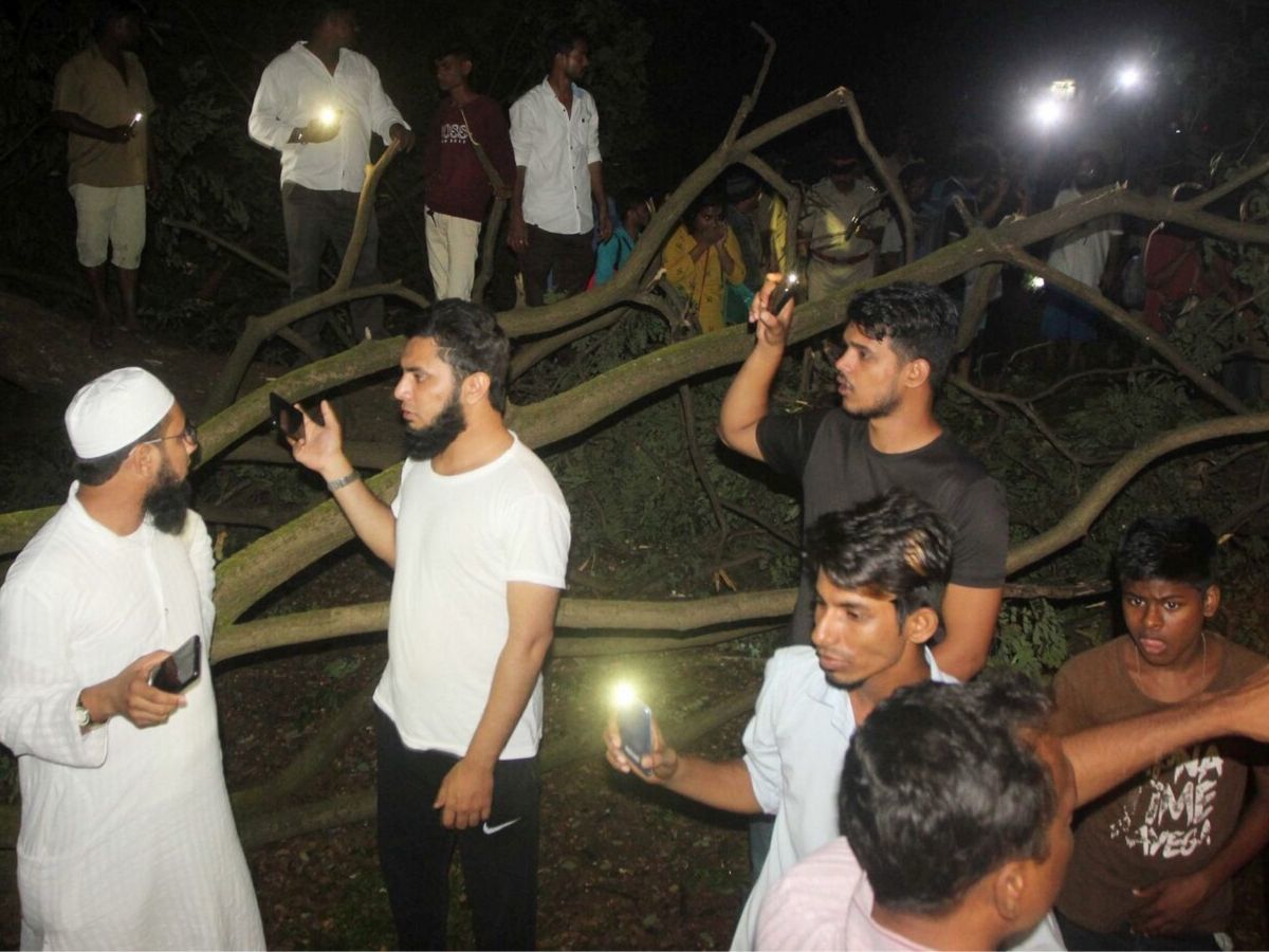 Tree cutting at Aarey colony in Mumbai