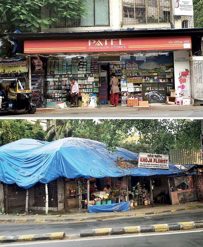 Patel Stores (top) and Khoja Florist (above) are the first commercial establishments to be offered compensation for road-widening