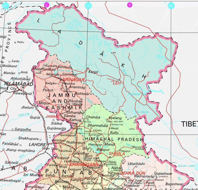 Govt releases new political map of India showing UTs of J&K, Ladakh ...