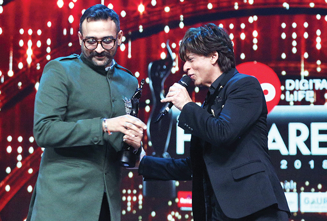 Rohit with SRK at the Filmfare (BCCL)