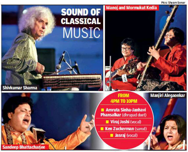 Sawai Fans Treated To Star Studded Evening Filled With Rich Ragas Pune News Times Of India sawai fans treated to star studded