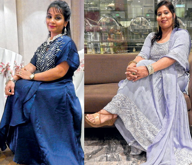 (L-R) Meditation, workout and family support helped 37-yearold Nitya Nirav Khokhani to overcome the illness ; Surat resident Pushpa Jain was beaming positivity at the fashion show