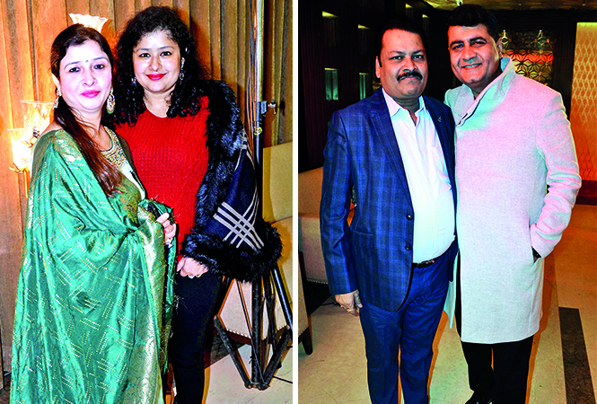 (L) Sapna Jaiswal and Riya Jaiswal (R) Vivek Singh and Balwant Makhija (BCCL/ IB Singh)