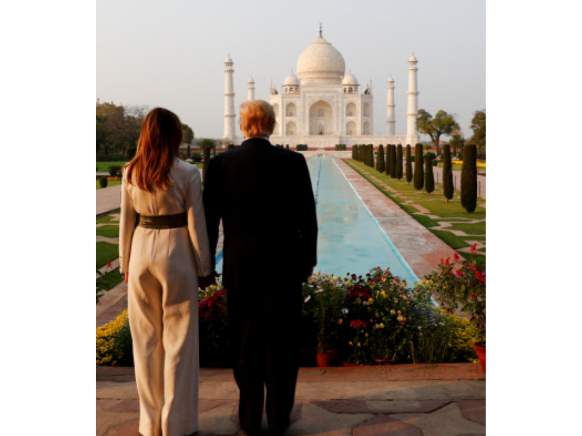 namaste trump: Photos: US President Donald Trump, First Lady Melania ...