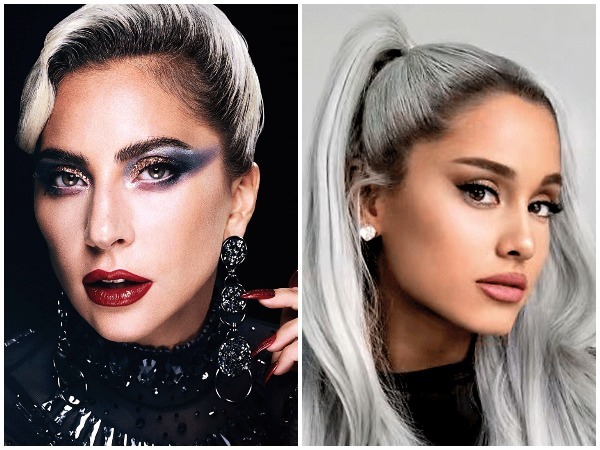 (L-R) Lady Gaga and Ariana Grande (L-R) Lady Gaga and Ariana Grande